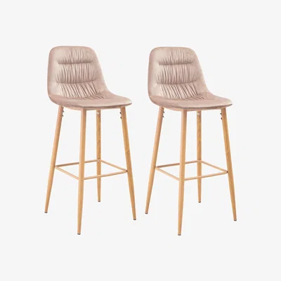 Furniture123 Harper Barstool Beige PK 2