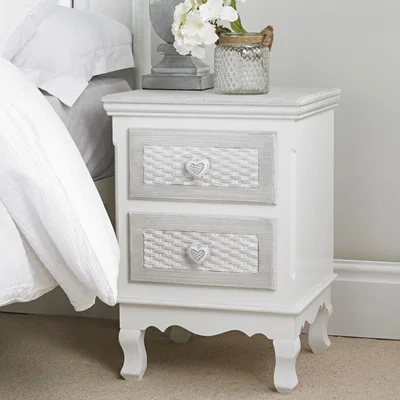 Furniture123 LPD Brittany 2 Drawer Bedside Cabinet
