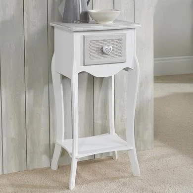 Furniture123 LPD Brittany 1 Drawer Bedside Table