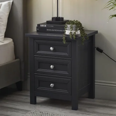 Furniture123 3 Drawer Bedside - Maine - Julian Bowen