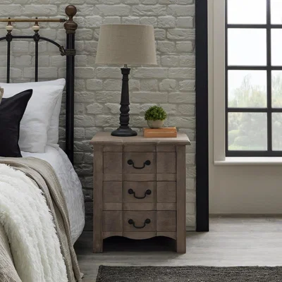Furniture123 Copgrove Collection 3 Drawer Bedside Table-Hill Interiors