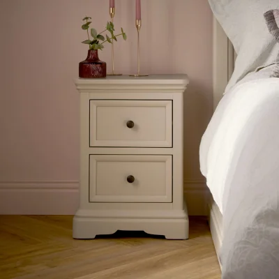 Feather & Black Bordeaux Bedside Chest - Pink