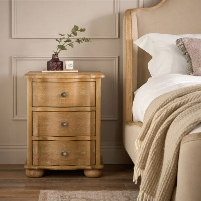 Feather & Black Aureum Bedside, Weathered Oak