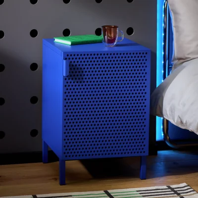 Habitat Habitat Landan 1 Door Bedside Table - Blue