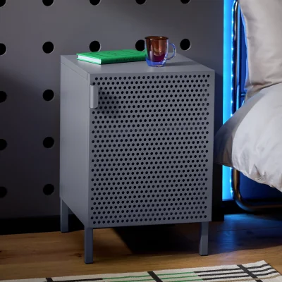 Habitat Habitat Landan 1 Door Bedside Table - Anthracite