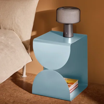 Habitat Habitat Iro Bedside Table - Light Blue
