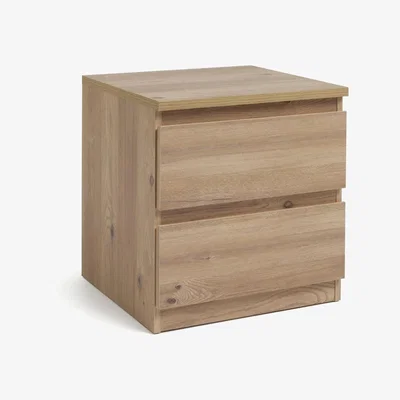 Habitat Habitat Jenson 2 Drawer Bedside Table - Oak Effect