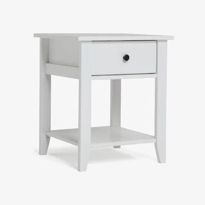 Habitat Habitat Minato 1 Drawer Side Table - White