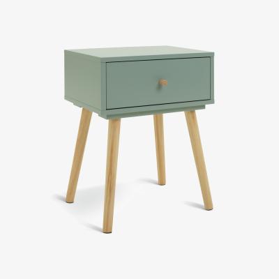 Habitat Habitat Otto 1 Drawer Bedside Table - Green