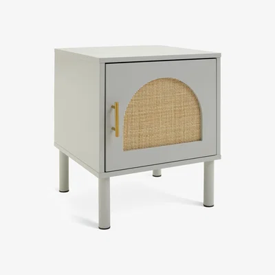 Habitat Habitat Monica 1 Door Bedside Table - Mushroom
