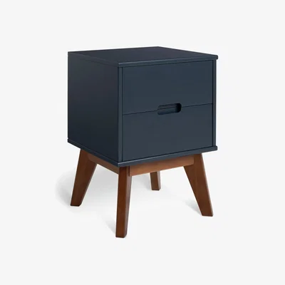 Habitat Habitat Pimlico 2 Drawer Bedside Table - Blue