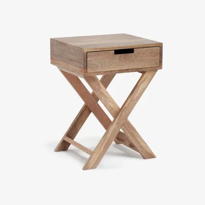 Habitat Habitat Indie 1 Drawer Bedside Table - Mango