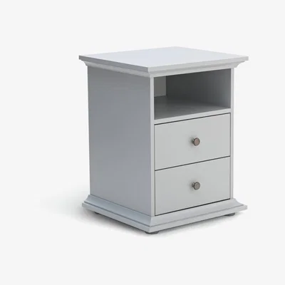 Habitat Habitat Heathland 2 Drawer Bedside Table - Grey