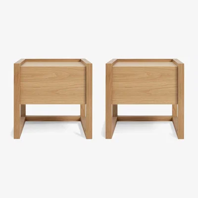 Habitat Habitat 60 Hana 1 Drawer Bedside Table Set - Oak
