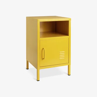 Habitat Habitat Stevie 1 Door Bedside Table - Mustard