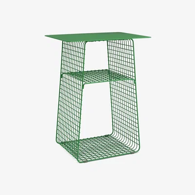 Habitat Habitat Cal Metal Bedside Table - Green