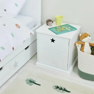 Habitat Great Little Trading Company Star Bright Bedside Table-White