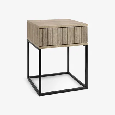 Habitat Habitat Digby 1 Drawer Bedside Table - Oak
