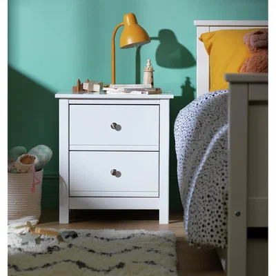 Habitat Habitat Kids Brooklyn 2 Drawer Bedside Table - White