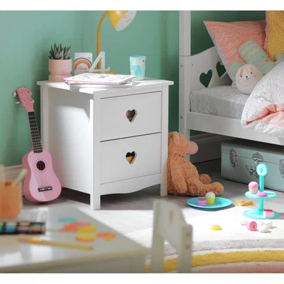 Habitat Habitat Kids Mia 2 Drawer Bedside Table - White