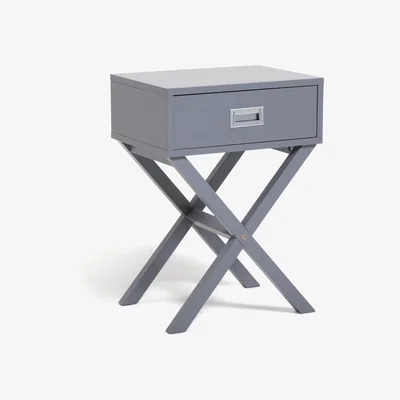 Habitat Habitat X Frame Bedside Table - Grey
