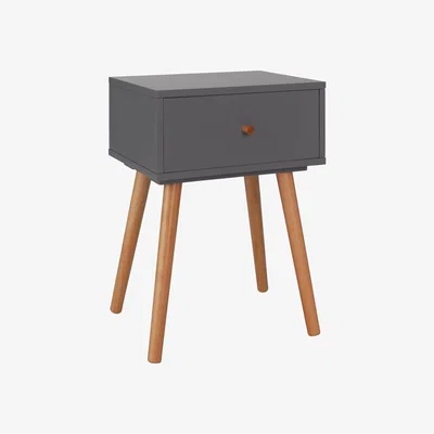 Habitat Habitat Otto 1 Drawer Bedside Table - Grey