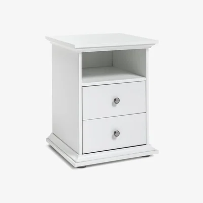 Habitat Habitat Heathland 2 Drawer Bedside Table - White