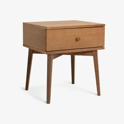 Habitat Habitat Kirk 1 Drawer Bedside Table - Walnut