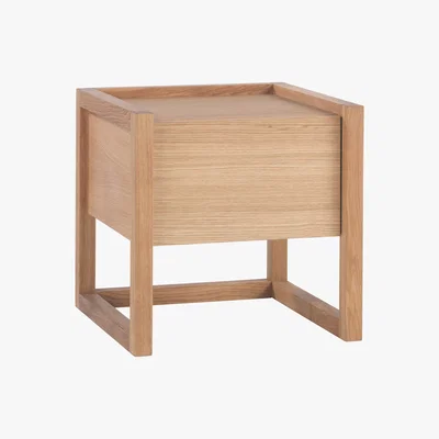 Habitat Hana Ii Oiled Oak 1 Drawer Bedside Table, Oak