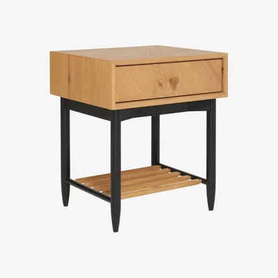Heal's Ercol Monza 1 Drawer Bedside Cabinet