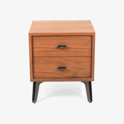 Heal's De La Espada McQueen Bedside Table Walnut - Heal's UK Bedroom Furniture