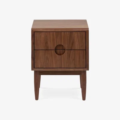 Heal's Heal's Amira Bedside Chest Walnut - Heal's UK Bedroom Furniture