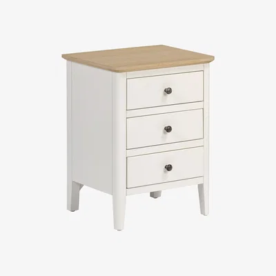 Homebase Pembrooke 3 Drawer Bedside Table