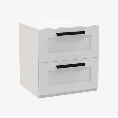 Homebase Homebase Shaker Bedside Table (W)451 x (H)472mm - Grey