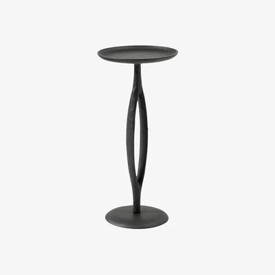 John Lewis west elm Sintra Metal Drinks Table, Dark Bronze