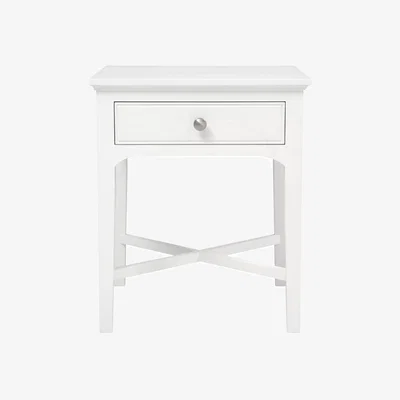 John Lewis Cotswold Fairford 1 Drawer Bedside Table, Soft White