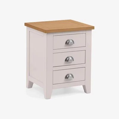 John Lewis Julian Bowen Richmond 3 Drawer Bedside Table, Grey