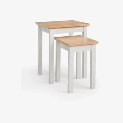 John Lewis John Lewis ANYDAY Wilton Nest of 2 Tables, Linen