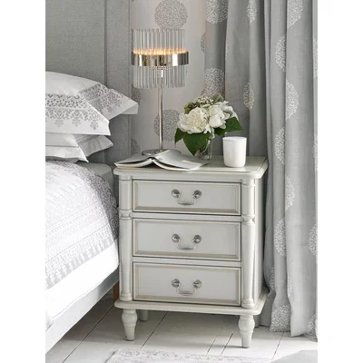 John Lewis Laura Ashley Clifton Bedside Table, Grey