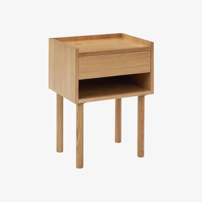 John Lewis John Lewis Crosby Bedside Table, Natural Wood