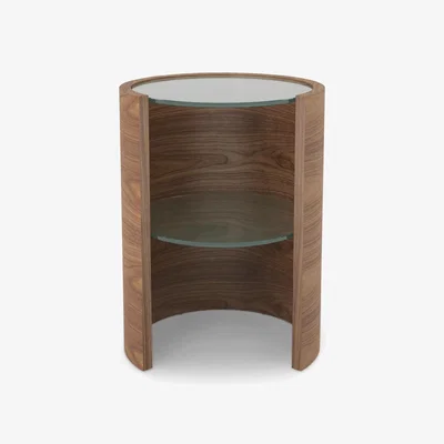 John Lewis Tom Schneider Saturn Lamp Table, Walnut