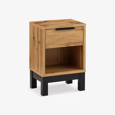 John Lewis Julian Bowen Bali 1 Drawer Bedside Table, Oak