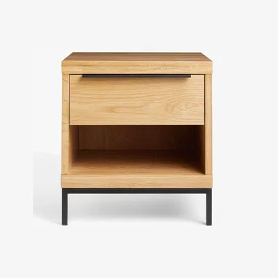 John Lewis John Lewis & Partners Level 1 Drawer Bedside Table, Oak