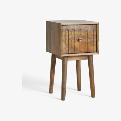 John Lewis ANYDAY John Lewis & Partners Groove Bedside Table, Natural