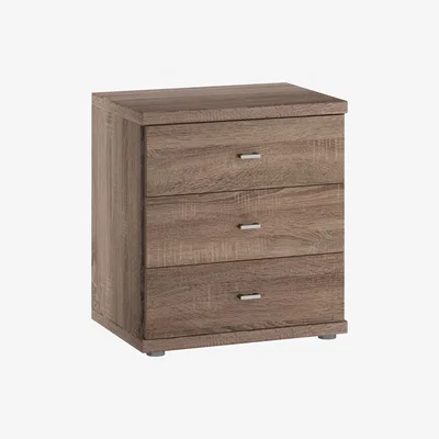 John Lewis John Lewis & Partners Satis 3 Drawer Bedside Table