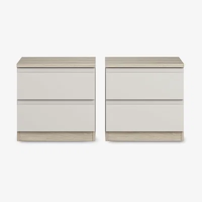 John Lewis ANYDAY John Lewis & Partners Mix It Bedside Tables, Set of 2, Grey
