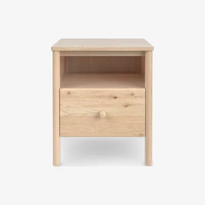John Lewis John Lewis & Partners Spindle 1 Drawer Bedside Table, Oak