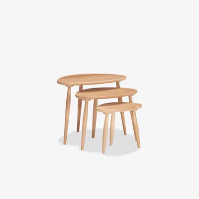 John Lewis ercol for John Lewis Shalstone Nest of 3 Tables, Oak
