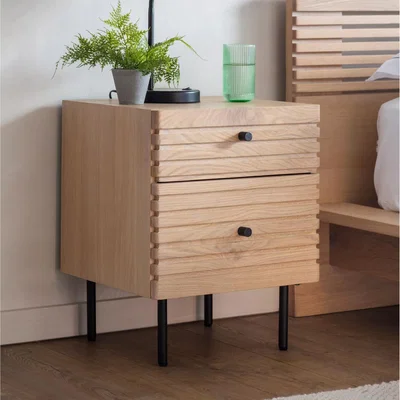 John Lewis Gallery Direct Okayama Bedside Table, Natural