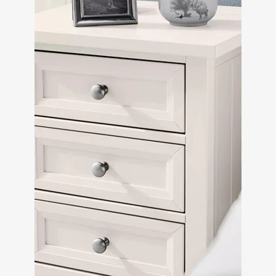 John Lewis Julian Bowen Maine 3 Drawer Bedside Table, White